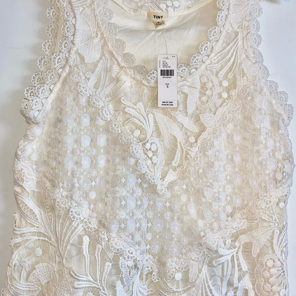 Tiny by Anthropologie Lace Tank Top - Sleeveless